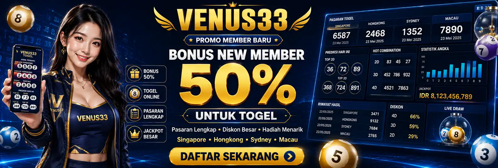 BONUS NEW MEMBER 50% TOGEL